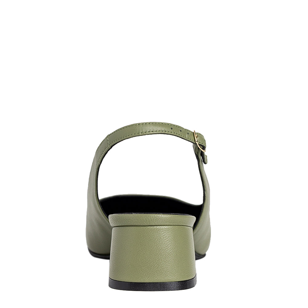 Pantofi dama Guban model 3619/C piele nappa kaki