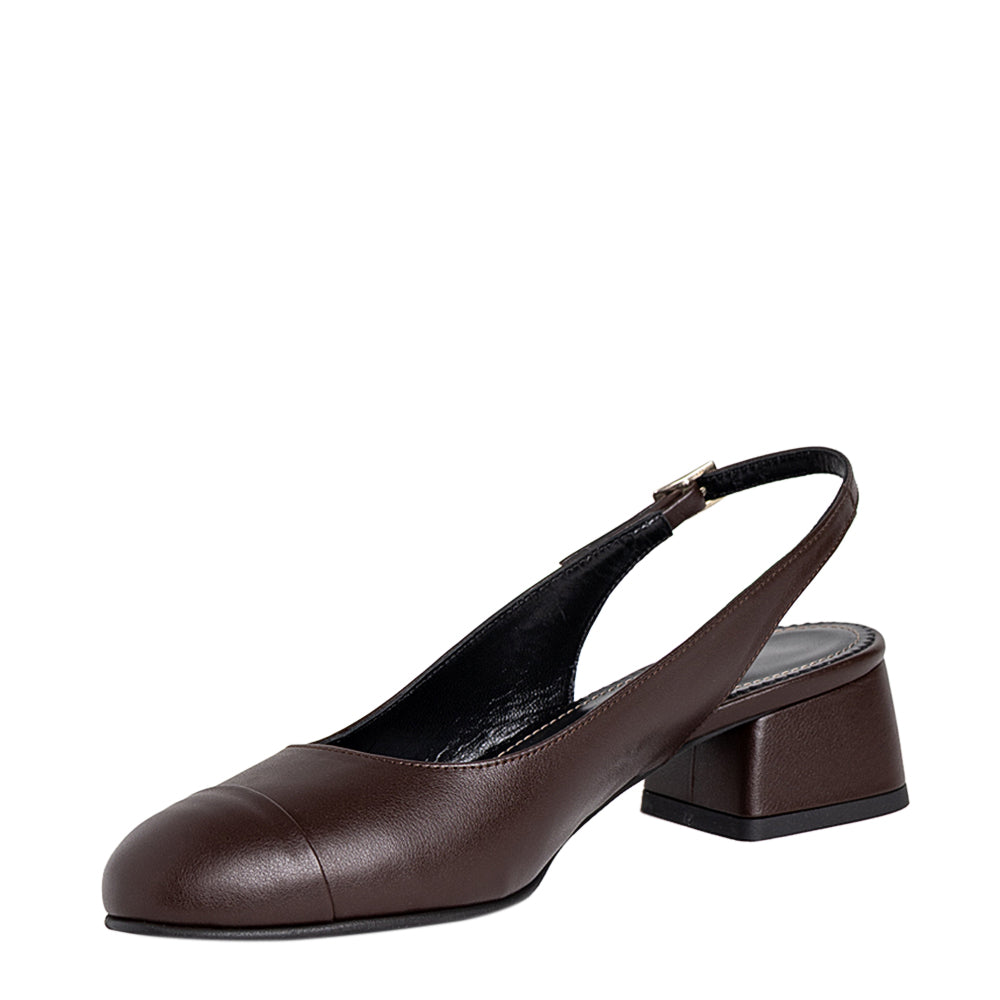 Pantofi dama Guban model 3619/C piele nappa maro