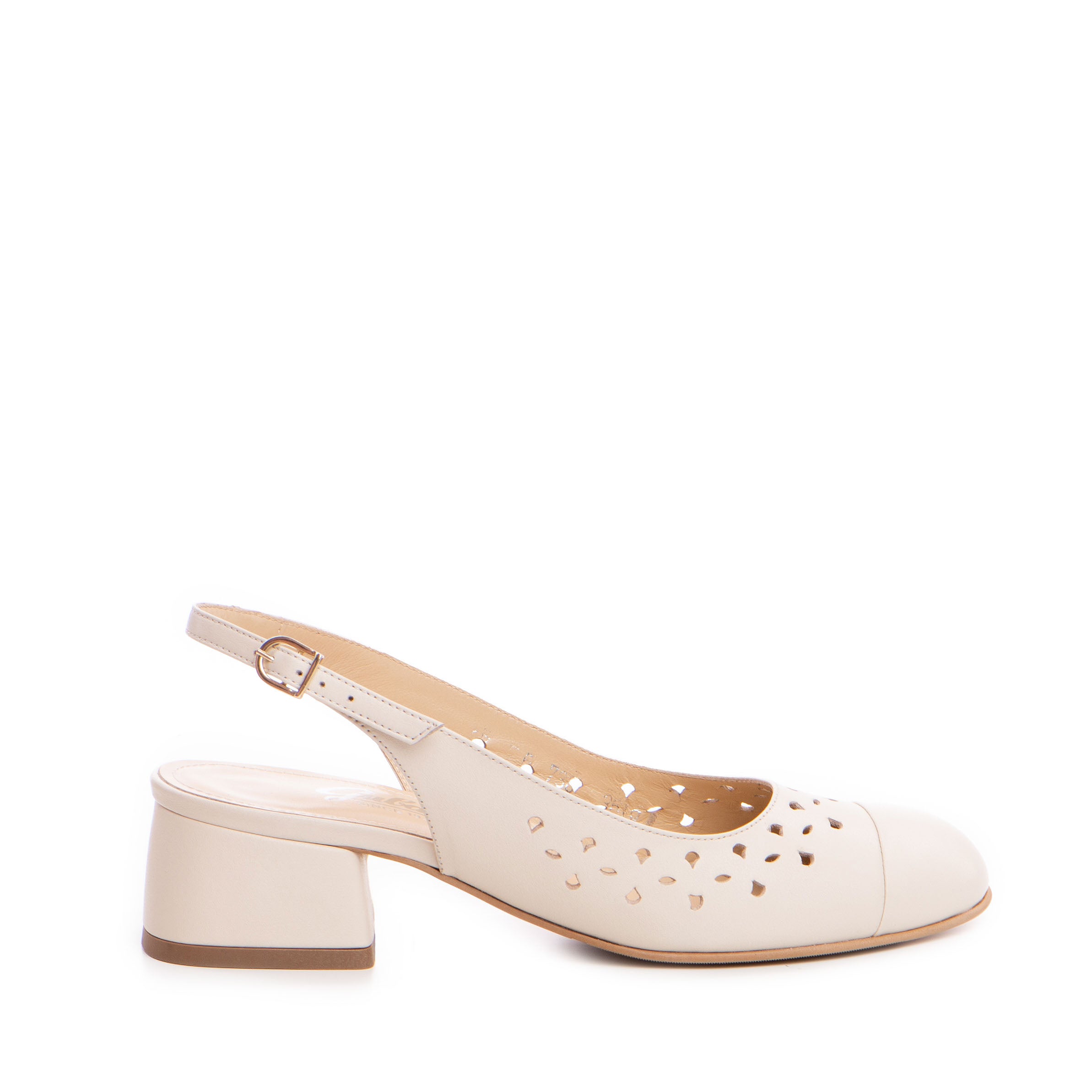 Pantofi dama Guban model 3619 piele nappa crem