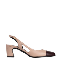 Pantofi 3639/C Nappa Mocha Mouse & Negru