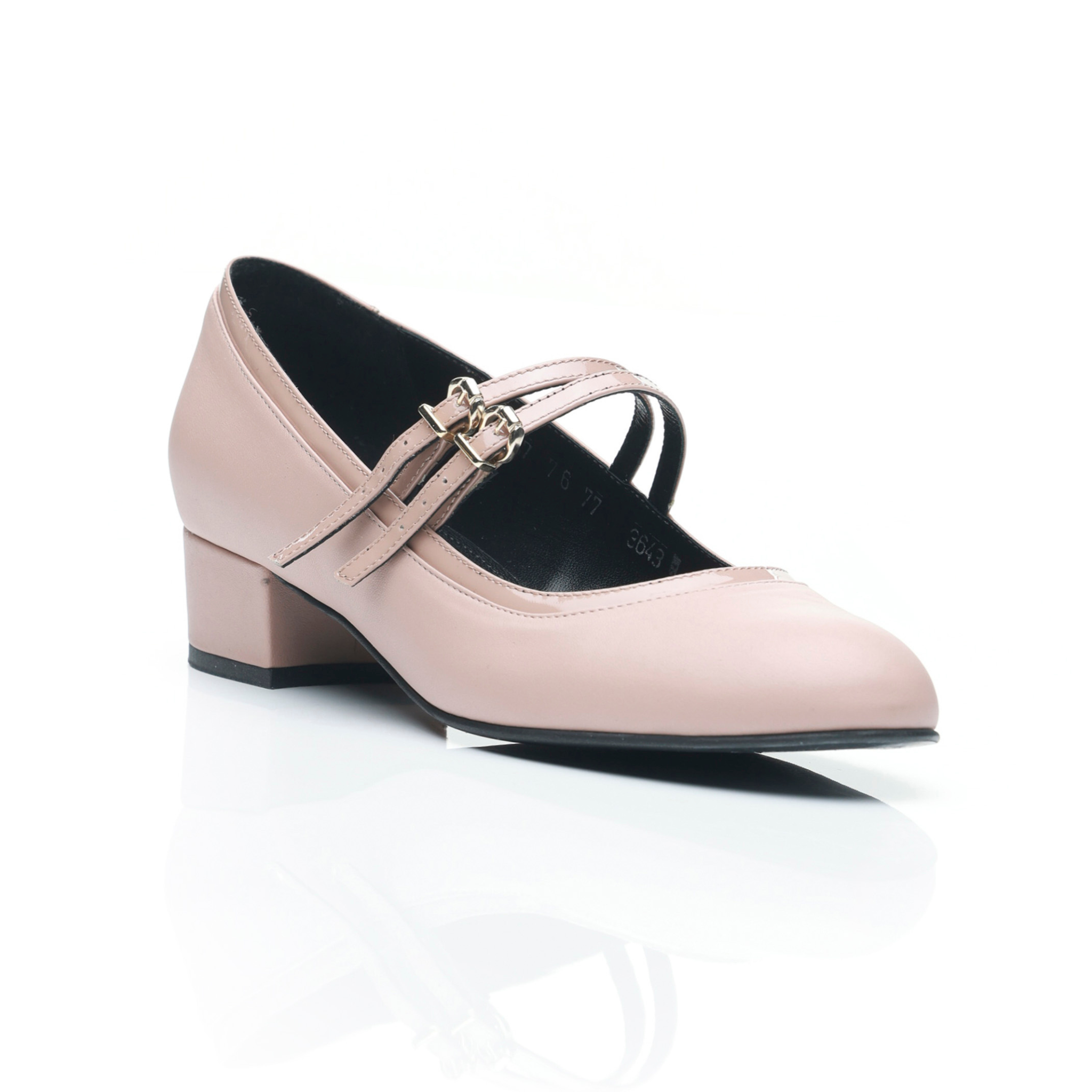 Pantofi 3643 Nappa Lac Moca Mouse