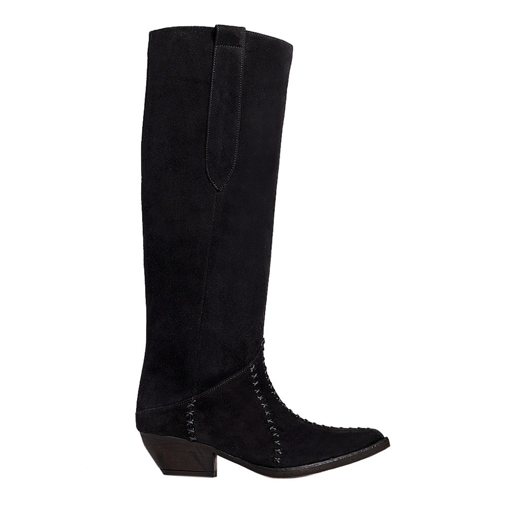 Ciocate dama Guban model 3651 piele velur negru