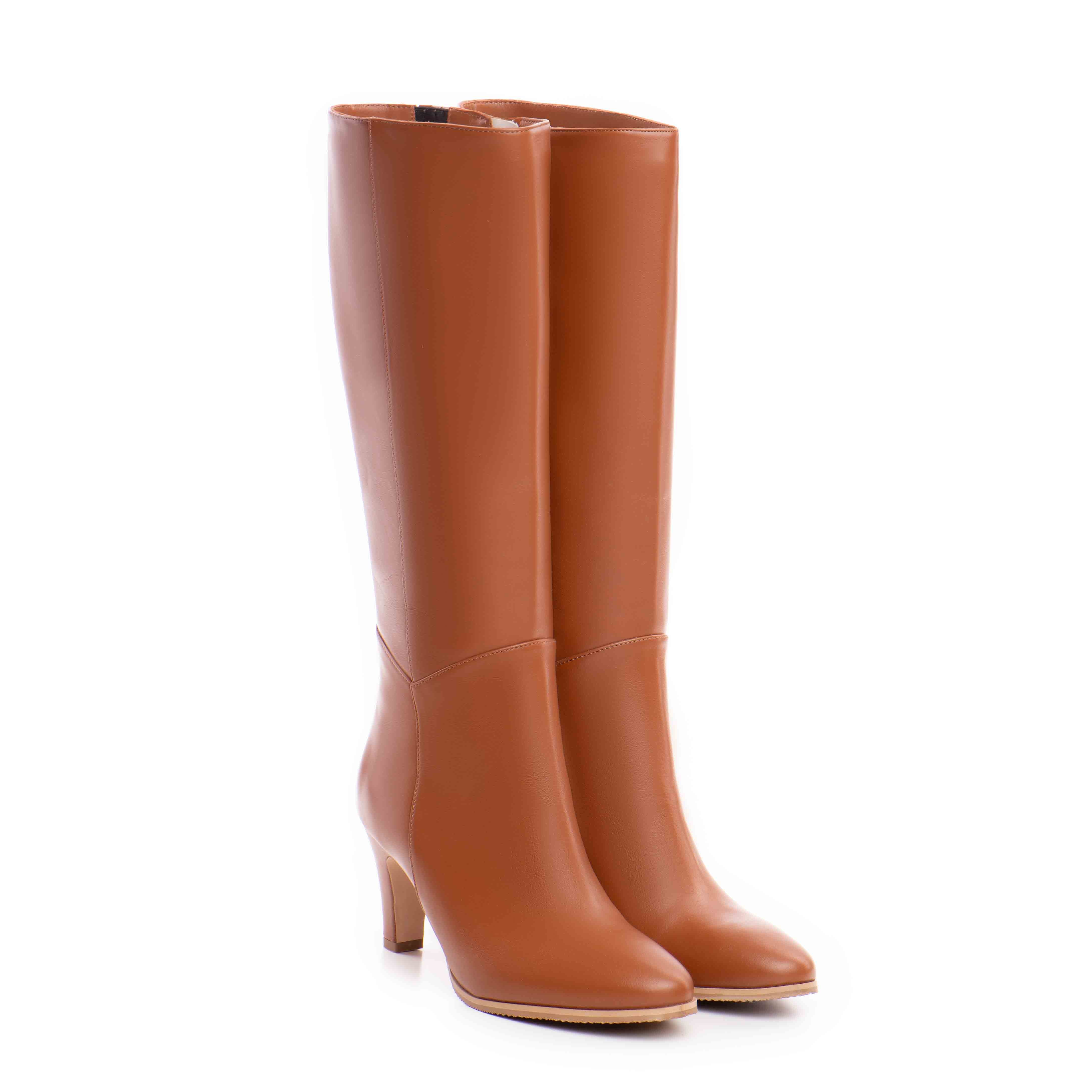 Cizme dama Guban model 3655 nappa coniac