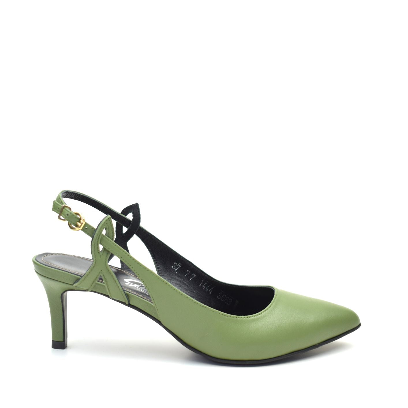 Pantofi dama Guban model 3663 nappa kaki