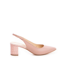 Pantofi 3669 Nappa & Croco Roz