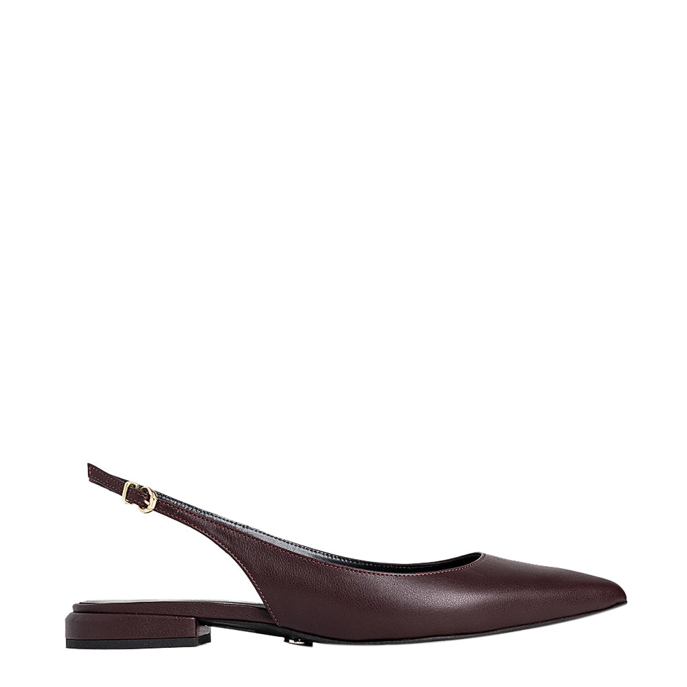 Balerini Guban model 3671 piele naturala nappa bordo