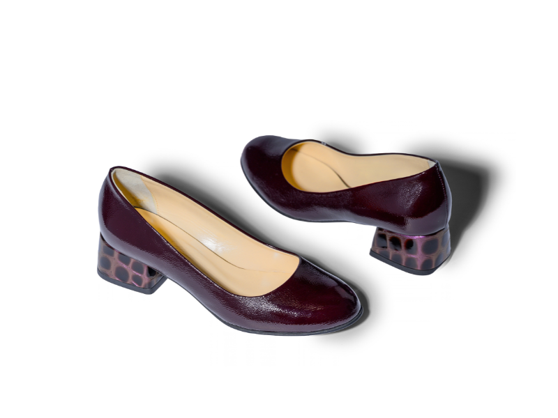 Pantofi 3701 Naplac Bordo