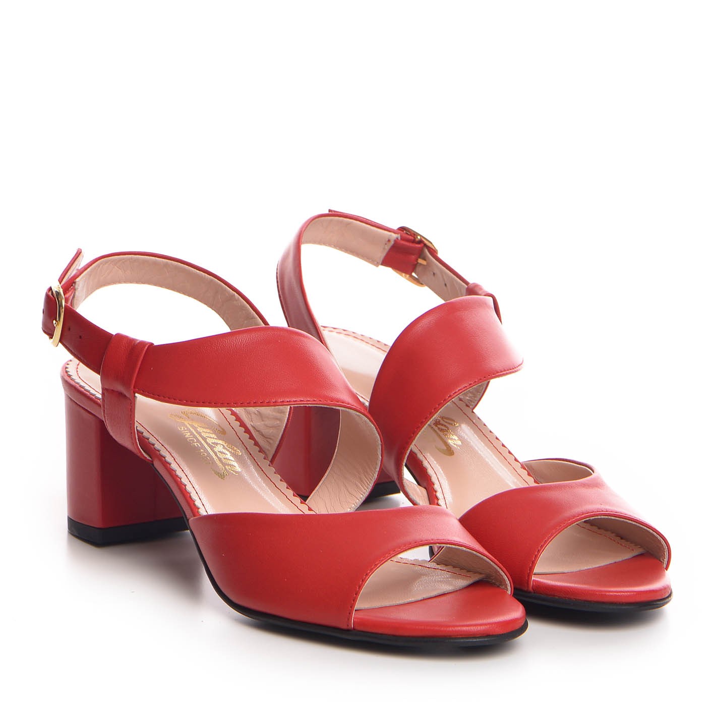 Sandale dama Guban model 3581 nappa rosu