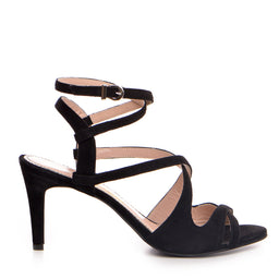 Sandale dama Guban model 1403 velur negru