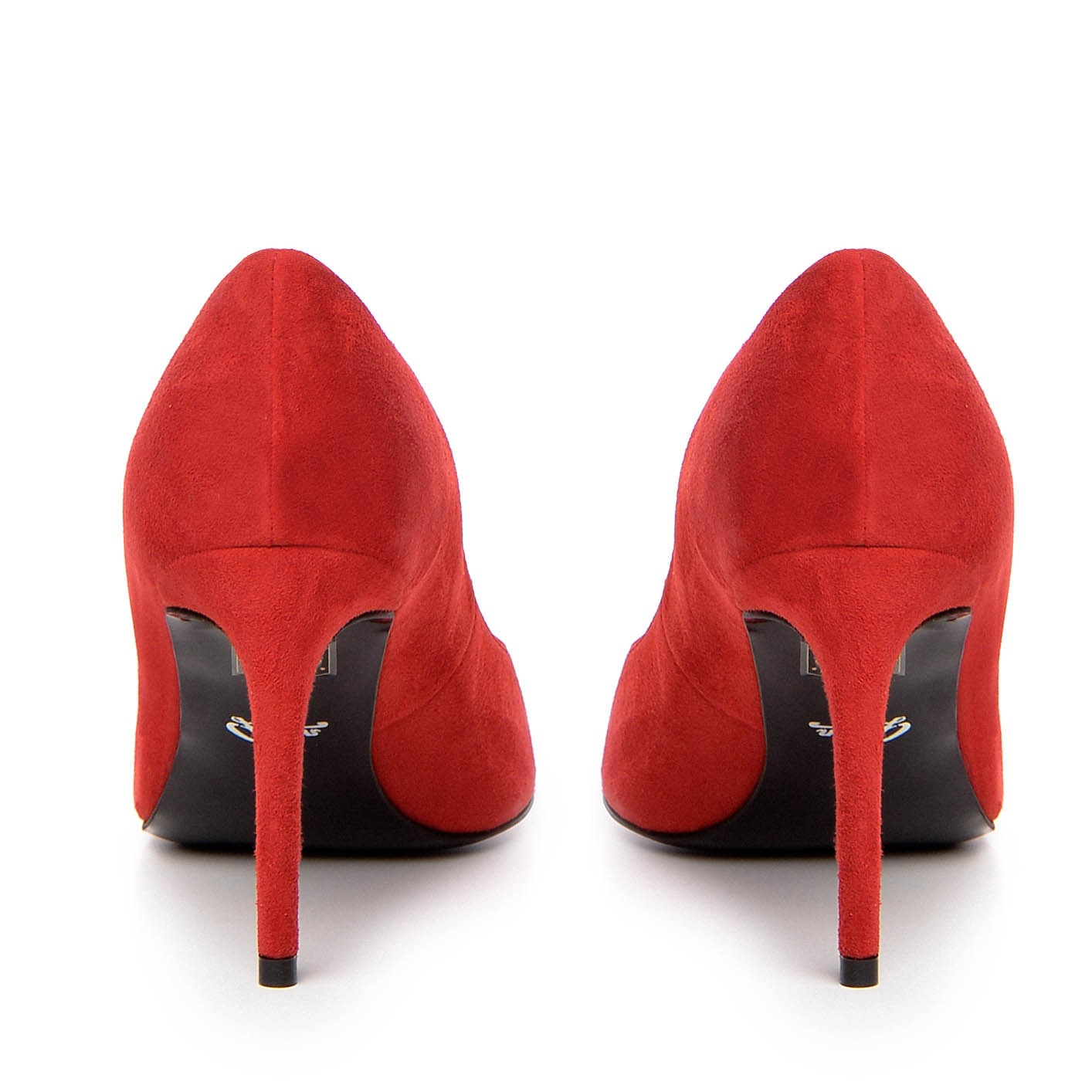 Pantofi dama Guban model 1345 velur rosu