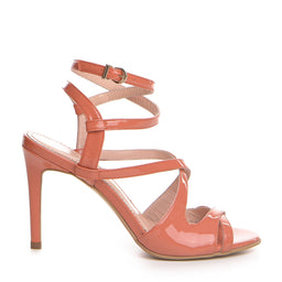 Sandale dama Guban model 1383 piele lac somon