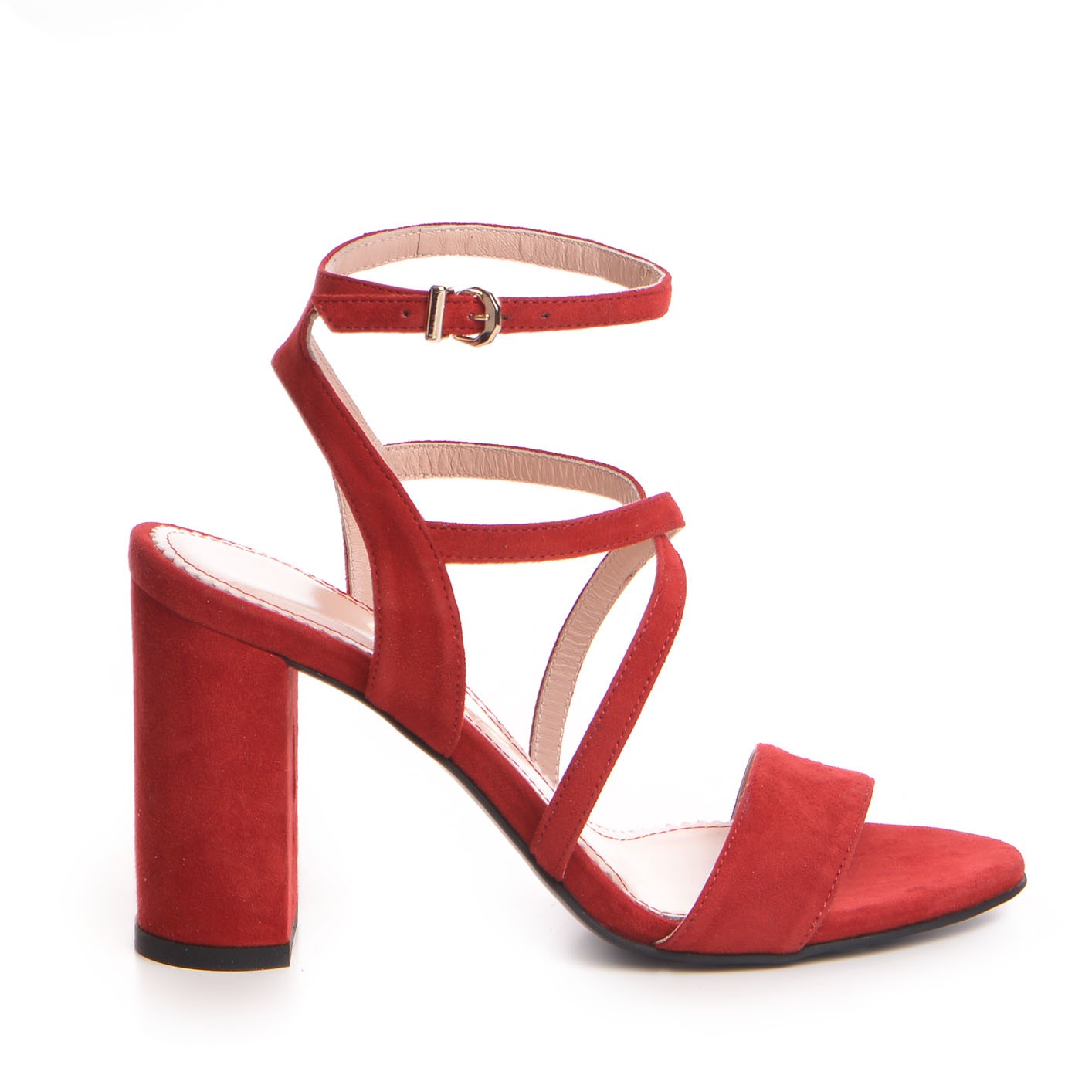 Sandale dama Guban model 3603 velur rosu