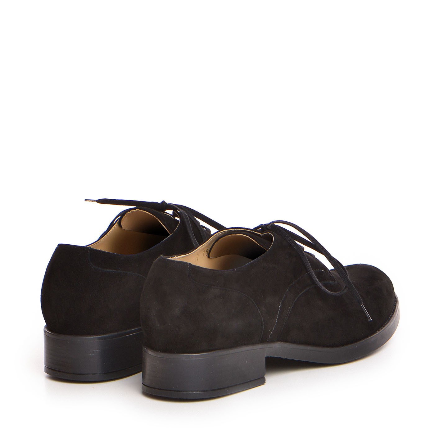 Pantofi de dama Guban Oxford model 3566 velur negru