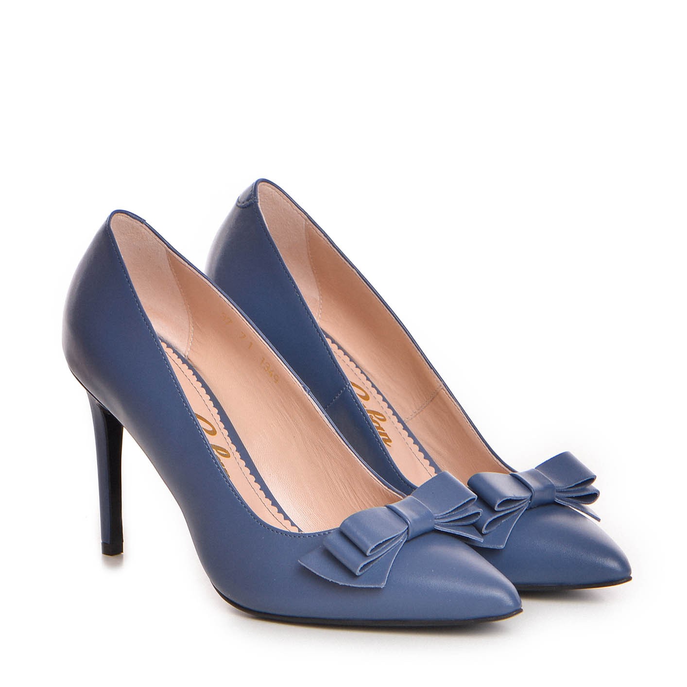 Pantofi dama Guban model 1349 nappa albastru