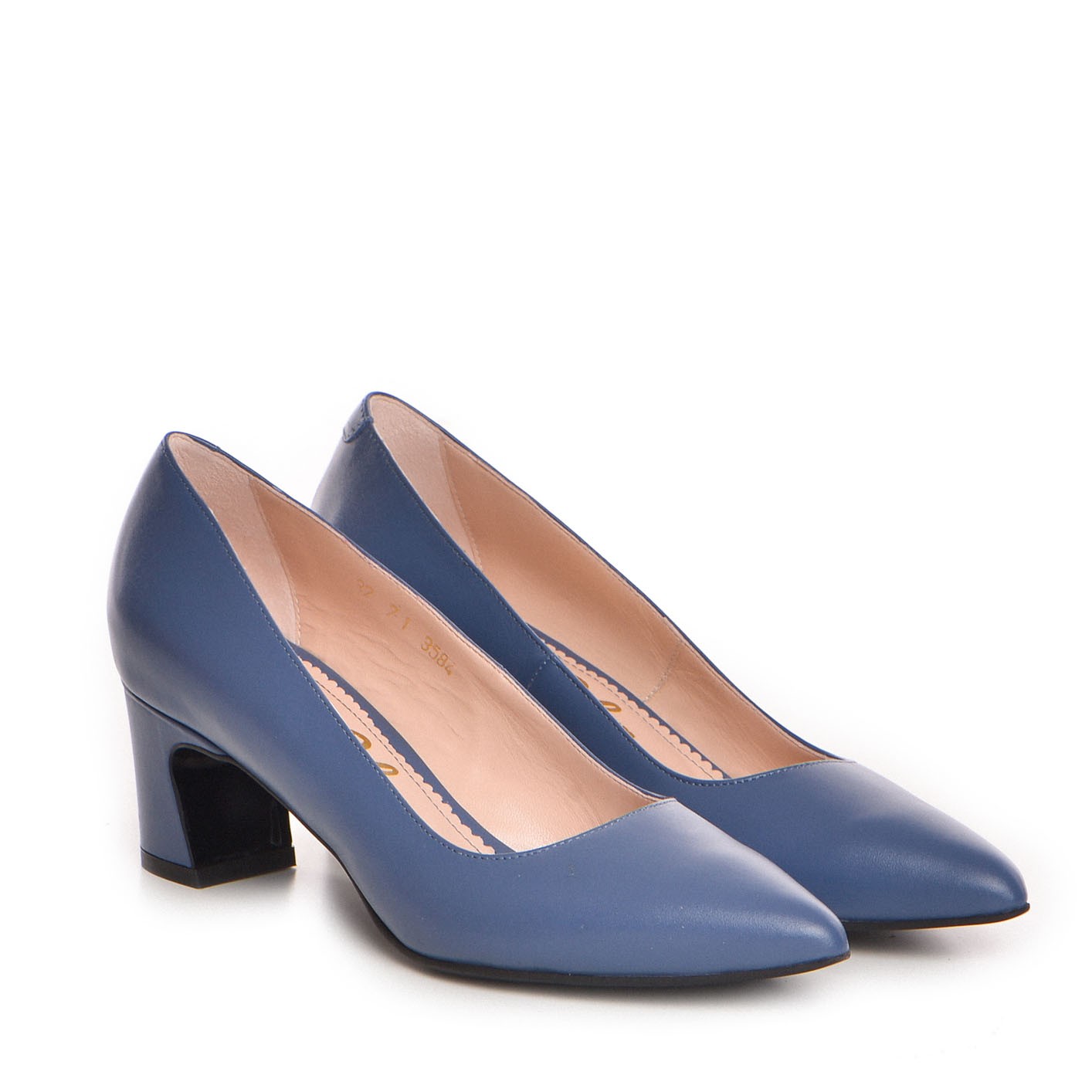 Pantofi dama Guban model 3584 nappa albastru