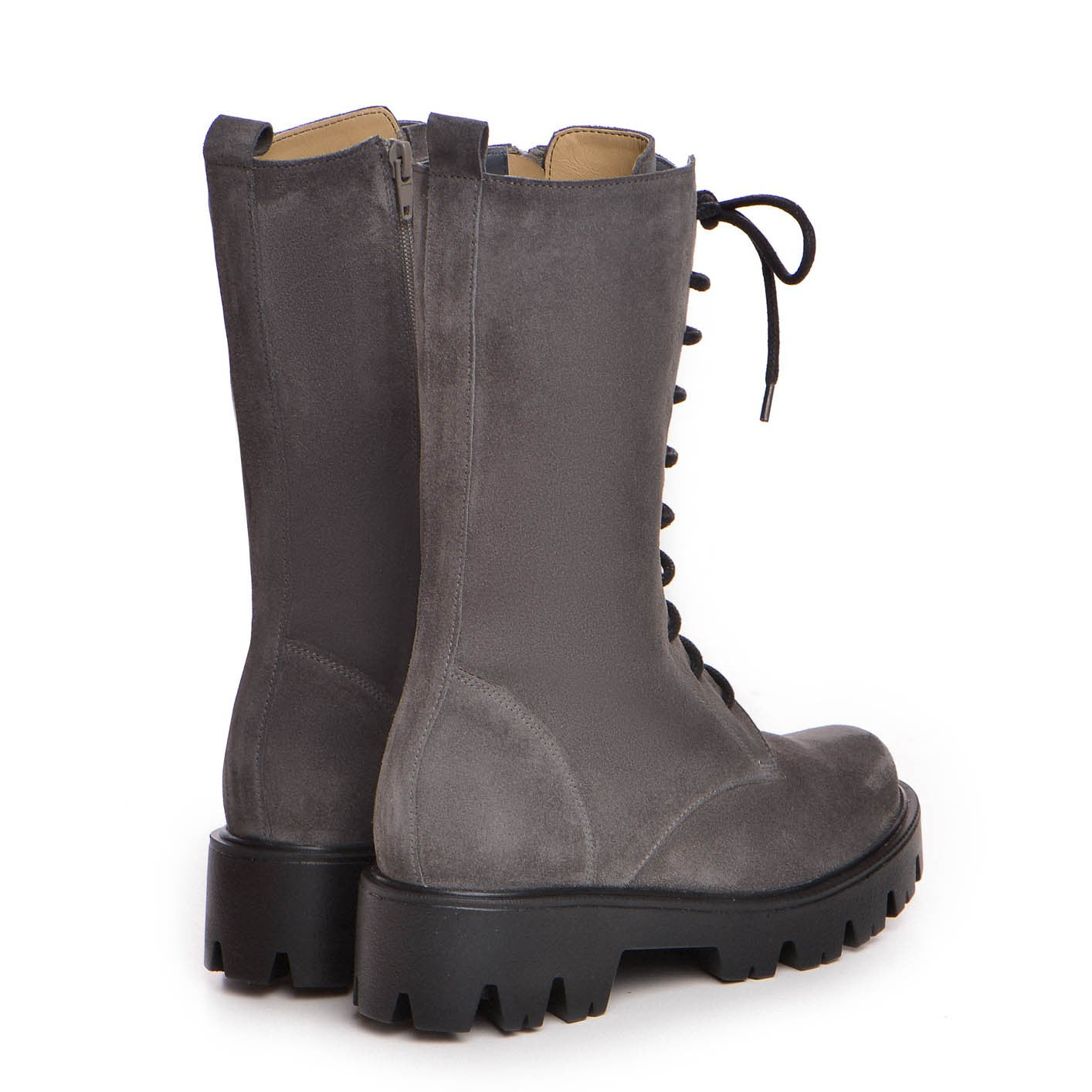 Bocanc dama Guban model 3611 piele velur gri