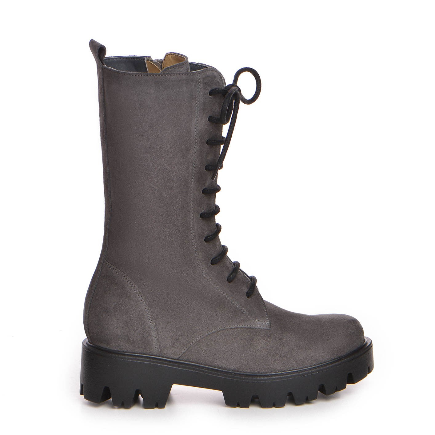 Bocanc dama Guban model 3611 piele velur gri