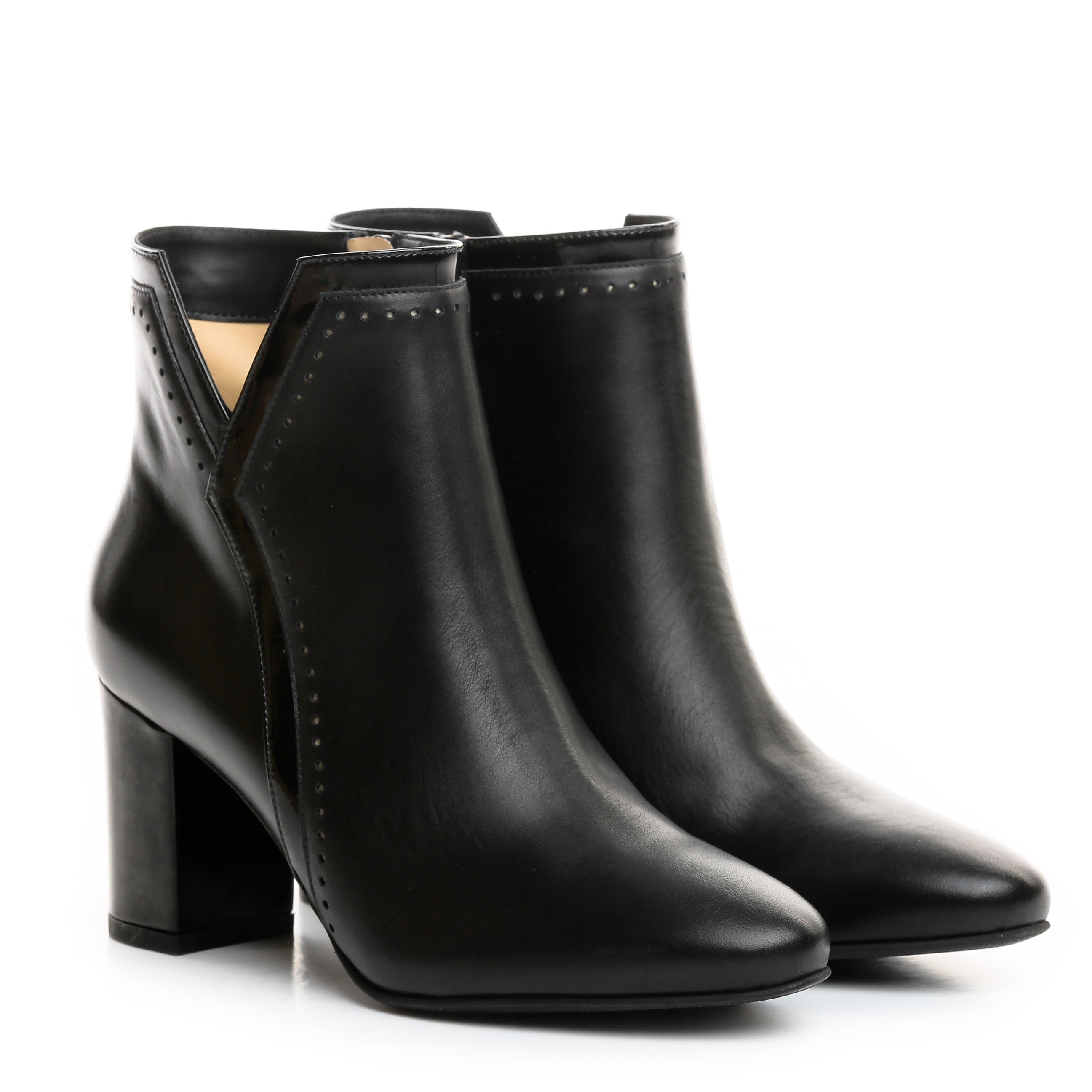 Botine dama Guban model 3522 nappa negru