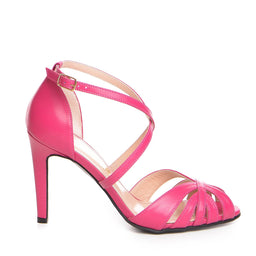 Sandale dama Guban model 1212 piele nappa magenta