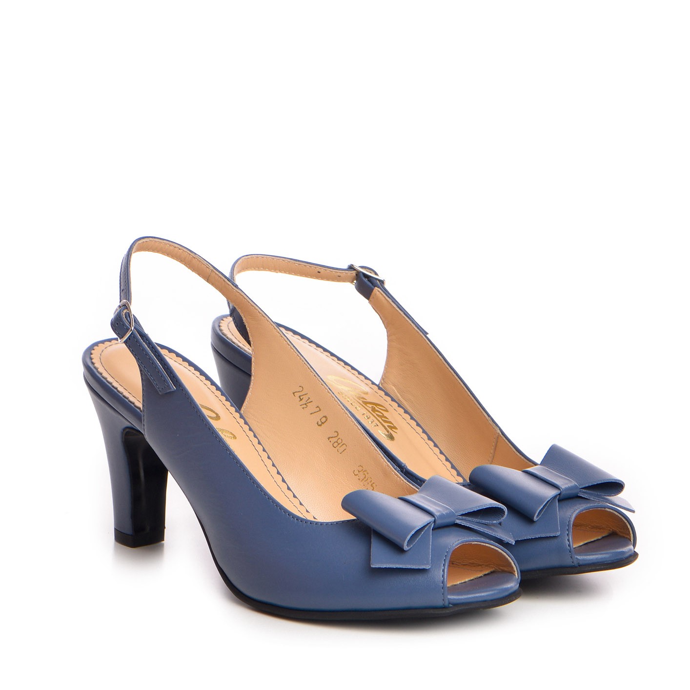 Sanda dama Guban model 3585 nappa albastru