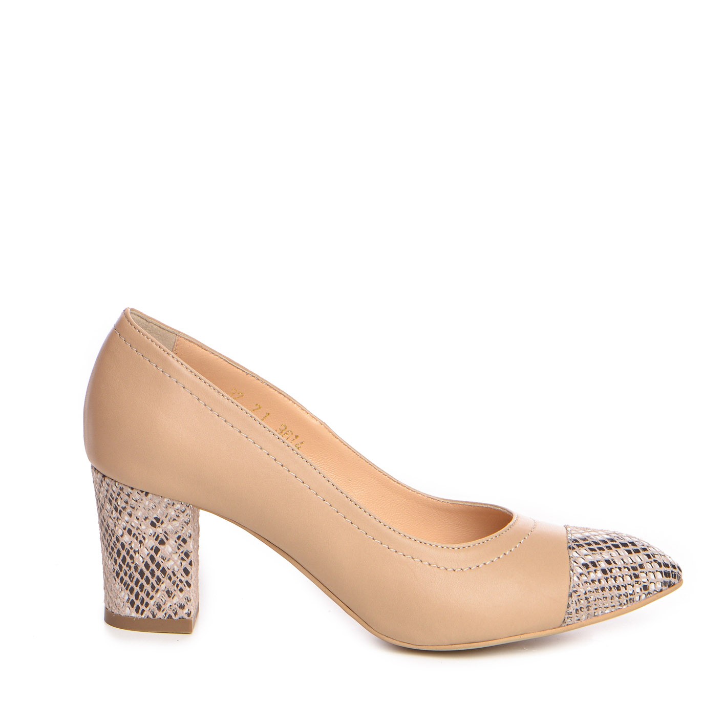 Pantofi dama Guban model 3614 piele nappa camel