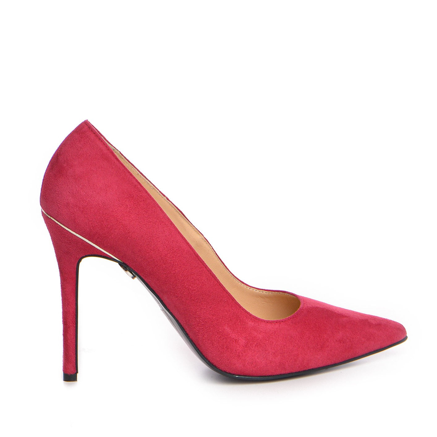 Pantofi dama Guban model 1241 piele velur magenta