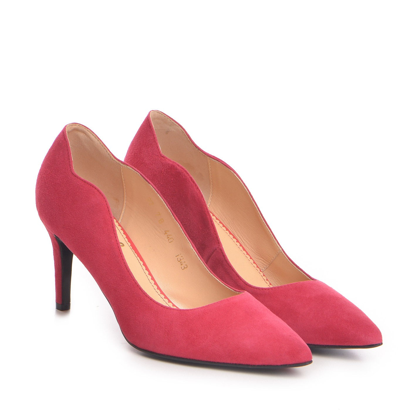 Pantofi dama Guban model 1343 velur magenta