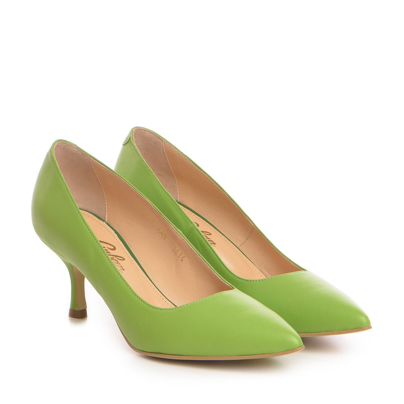 Pantofi dama Guban model 1414 nappa verde