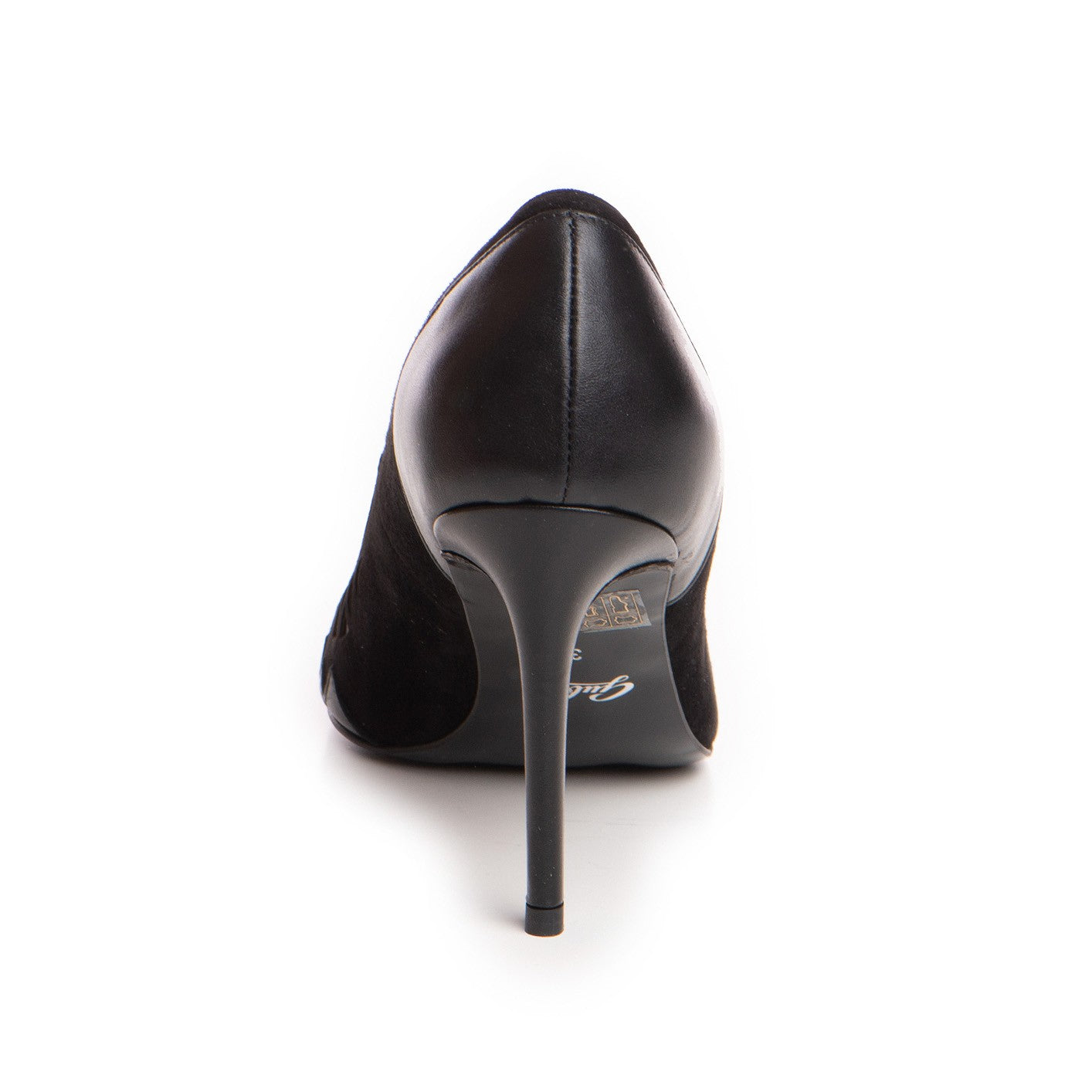 Pantofi dama Guban model 1286 piele nappa negru - velur negru