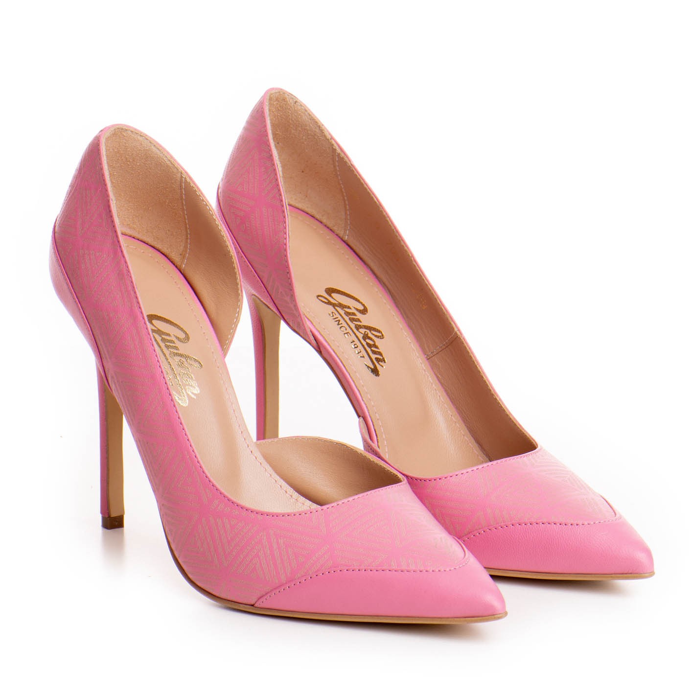 Pantofi dama Guban model 1269 piele nappa cyclamen