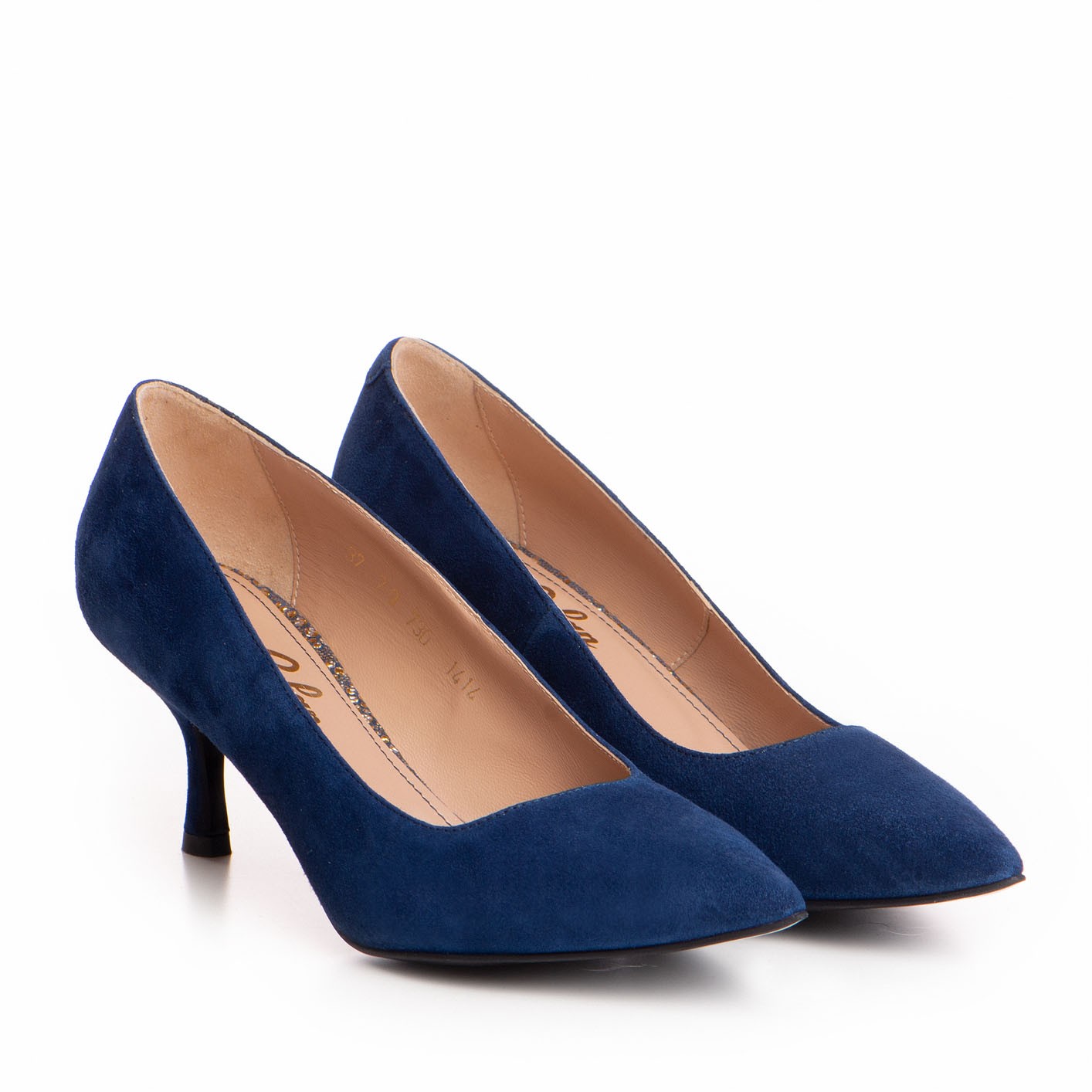 Pantofi dama Guban model 1414 velur albastru