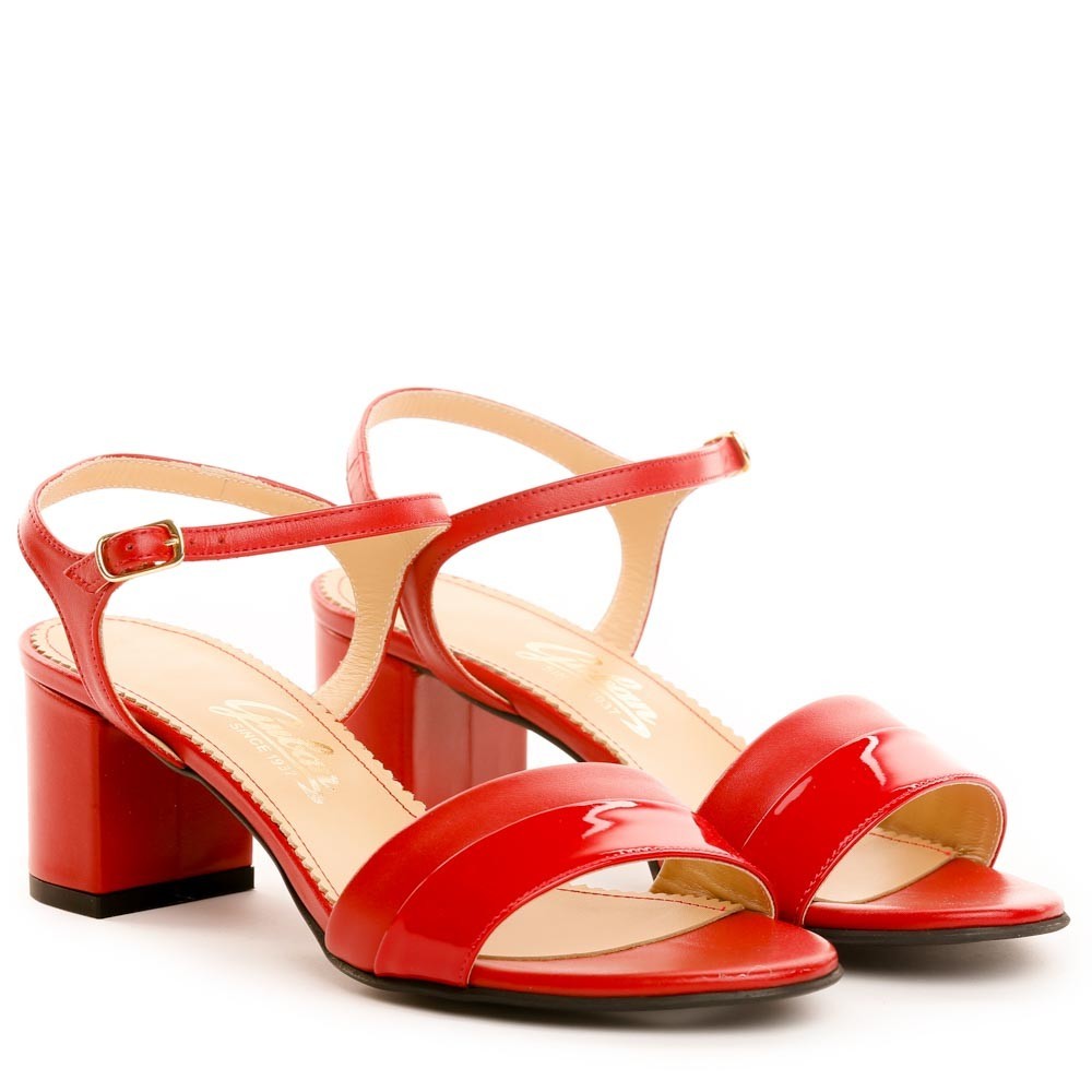 Sanda dama Guban 3545 nappa rosu/lac rosu