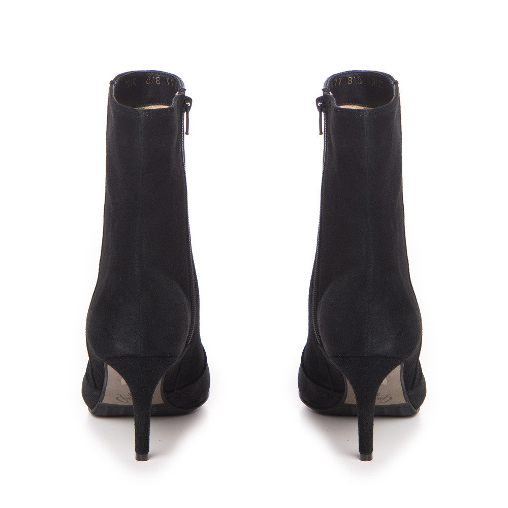 Botine dama Guban model 3125 velur negru