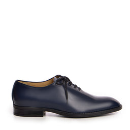 Pantofi barbati Guban model 002 piele naturala box bleumarin