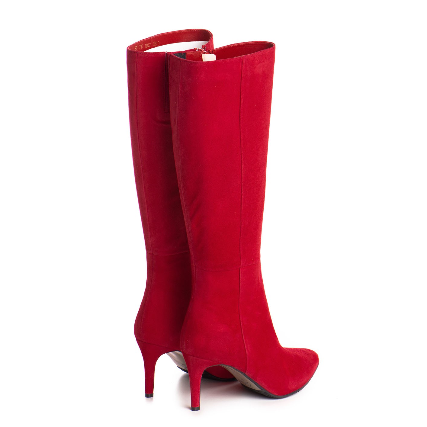 Cizme dama Guban model 3610 velur rosu