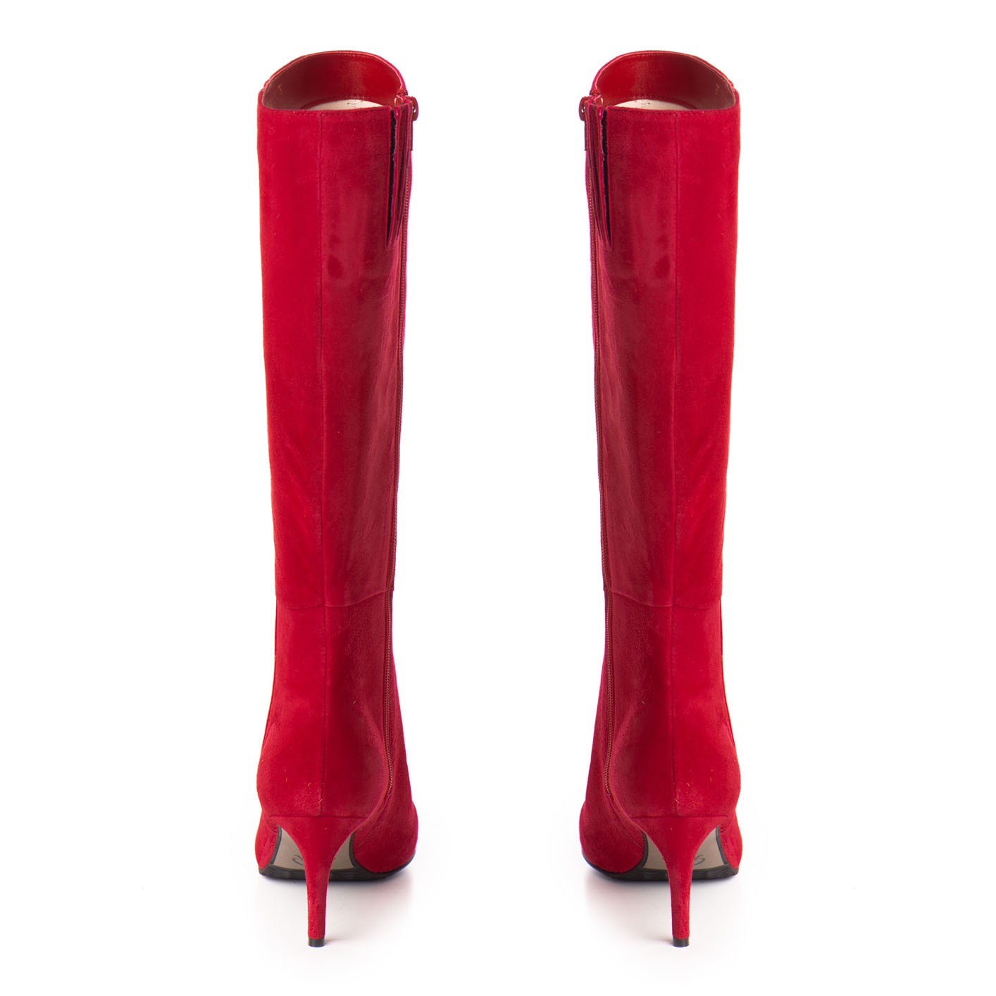 Cizme dama Guban model 3610 velur rosu