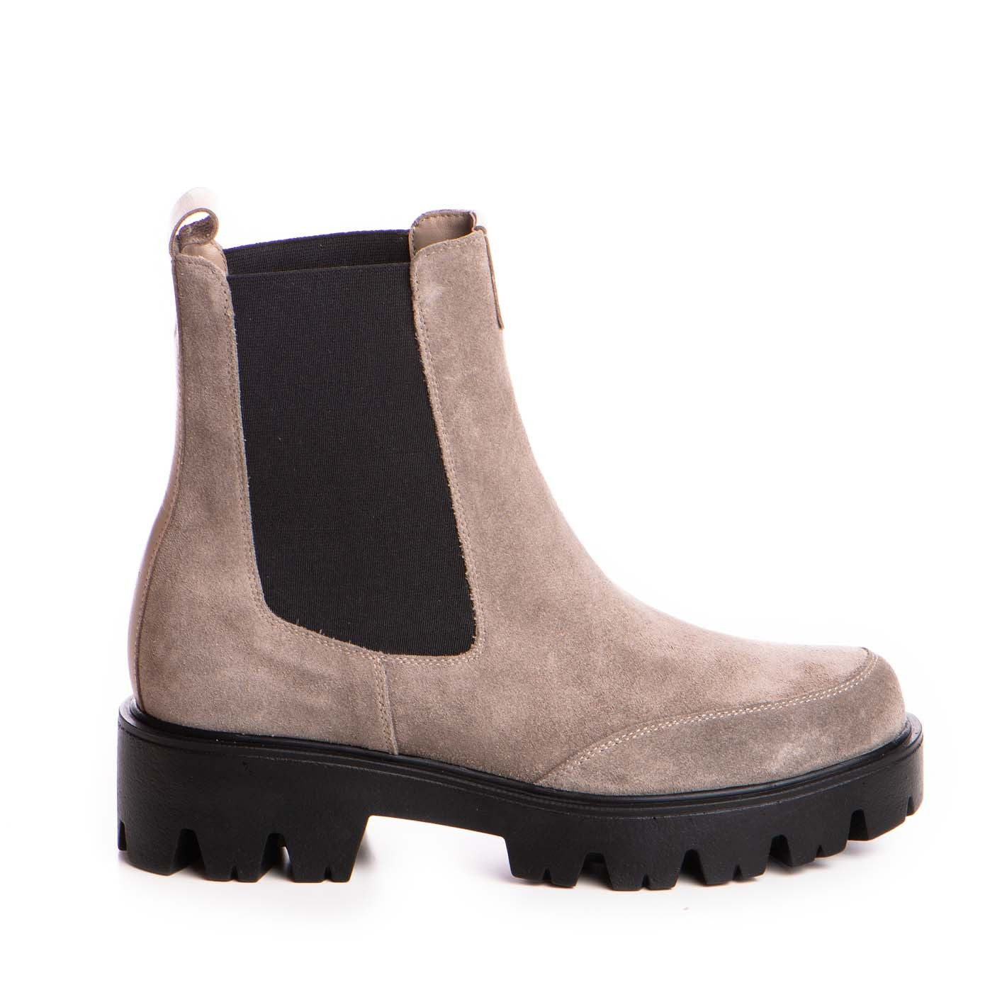 Bocanc dama Guban model 3574 piele velur tabac