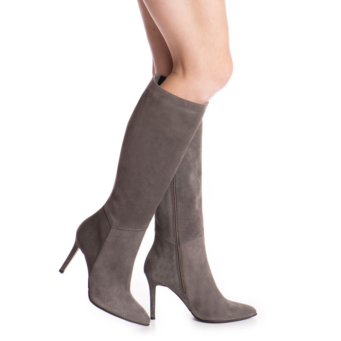 Cizme dama Guban model 1411 velur gri