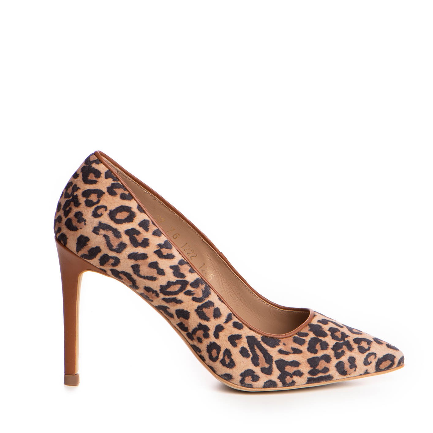 Pantofi dama Guban model 1206 piele velur animal print