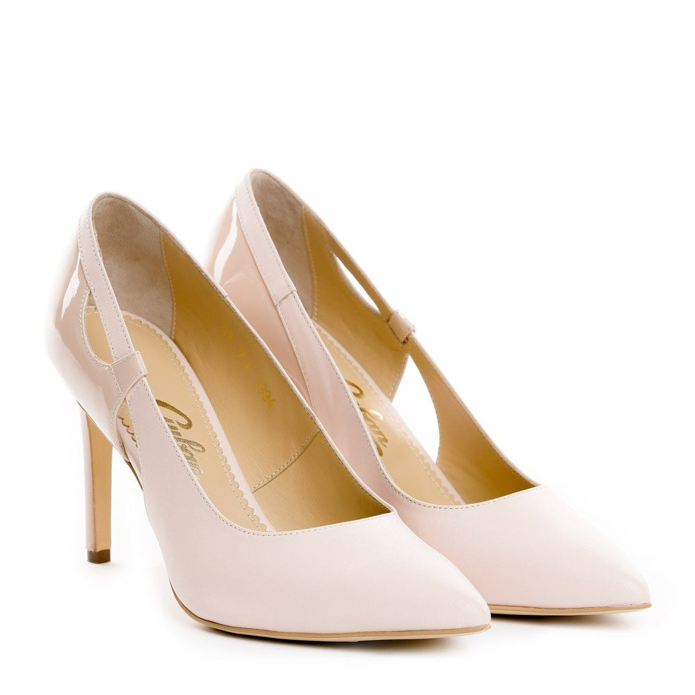 Pantofi de dama Guban 1334 nappa roz/ lac roz