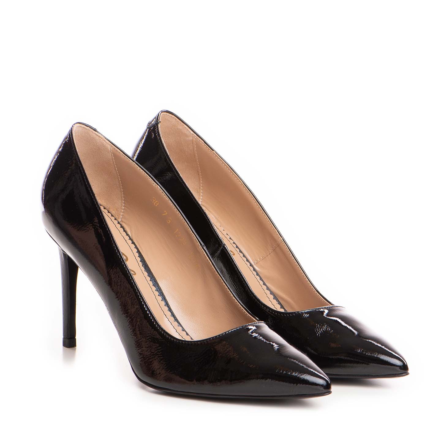 Pantofi dama Guban model 1206 piele naplac negru