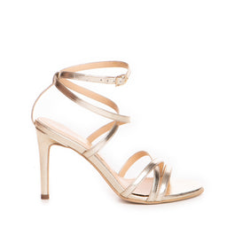 Sandale dama Guban model 1433 nappa kristal auriu