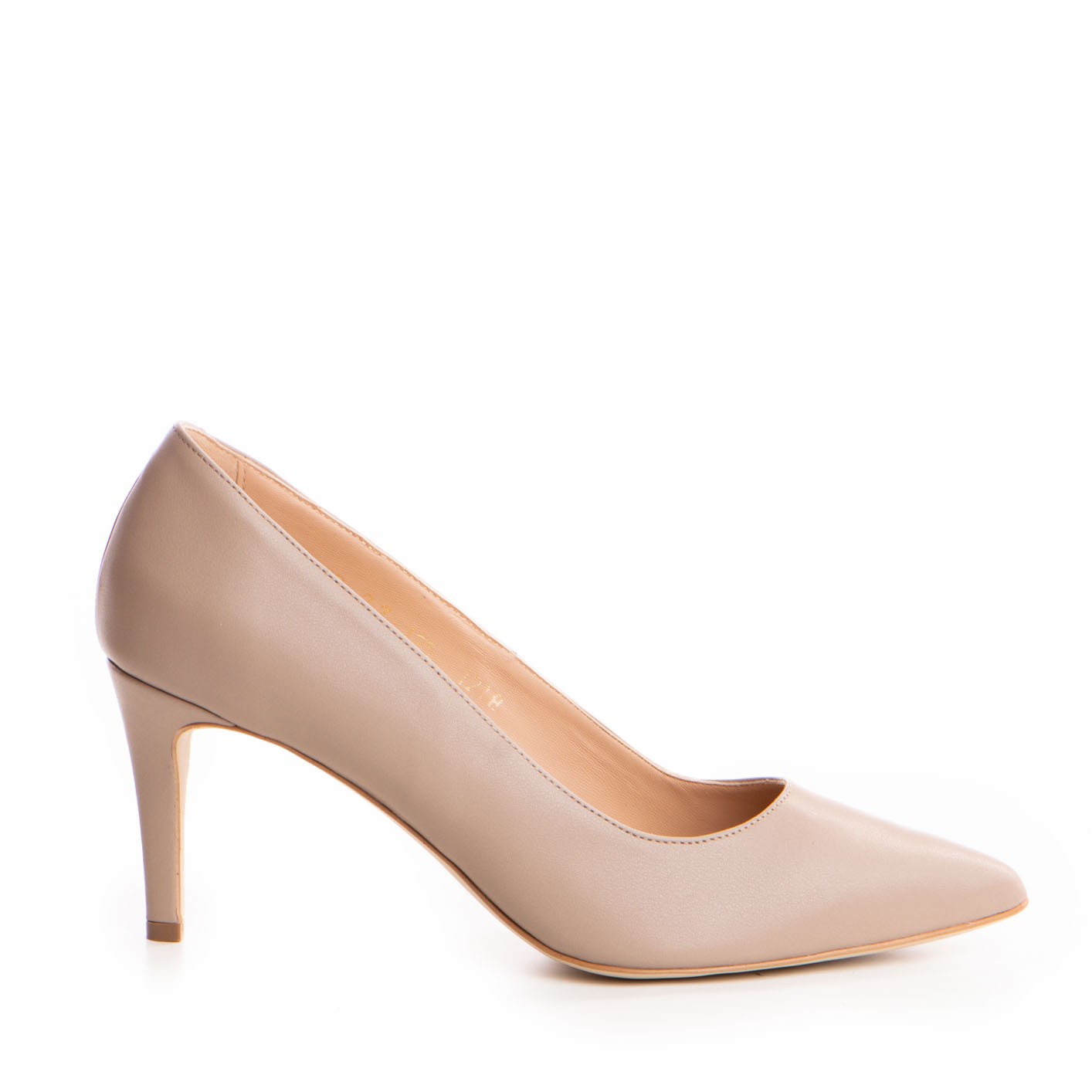 Pantofi dama Guban model 1218 piele nappa taupe