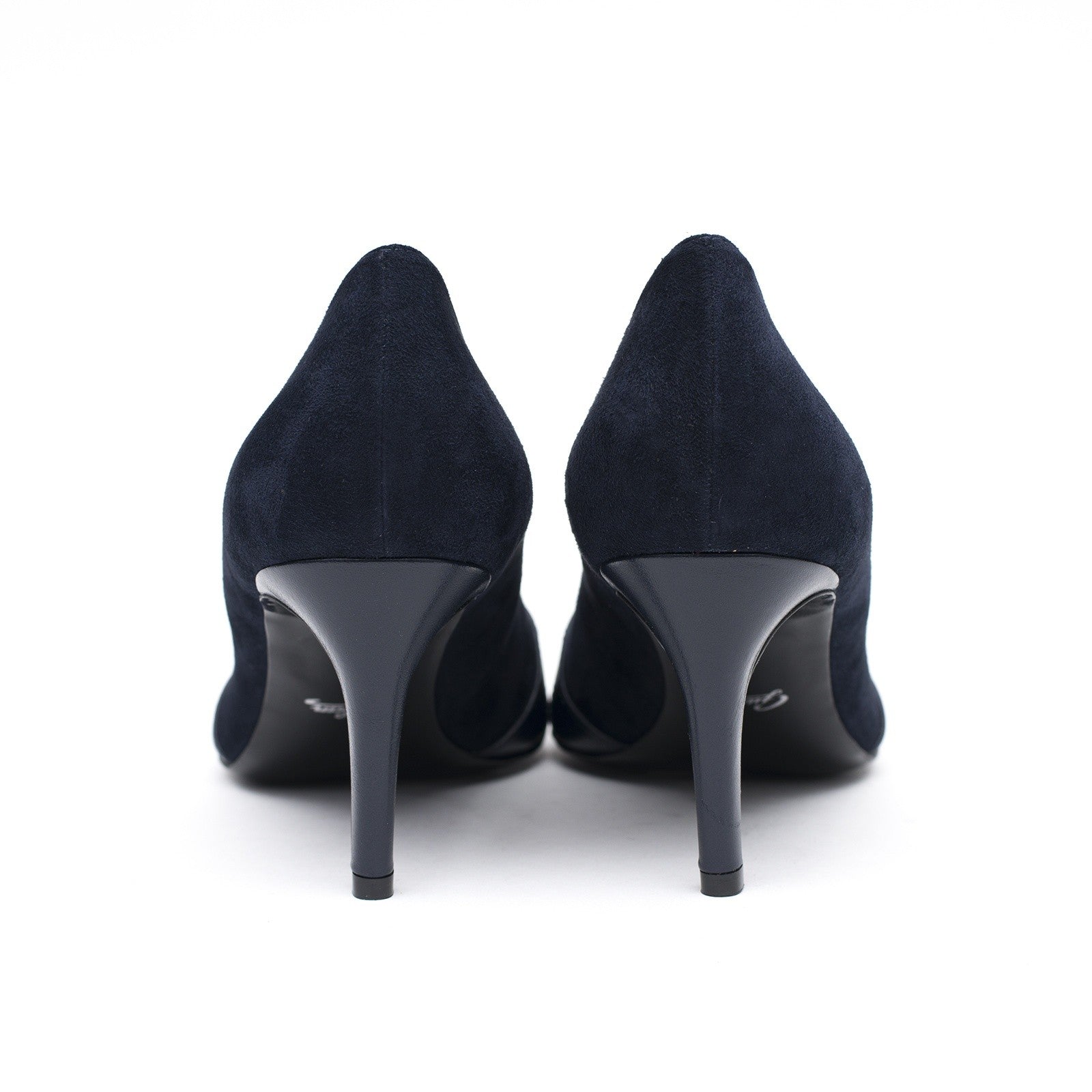 Pantofi dama Guban 1253 velur bleumarin/nappa bleumarin