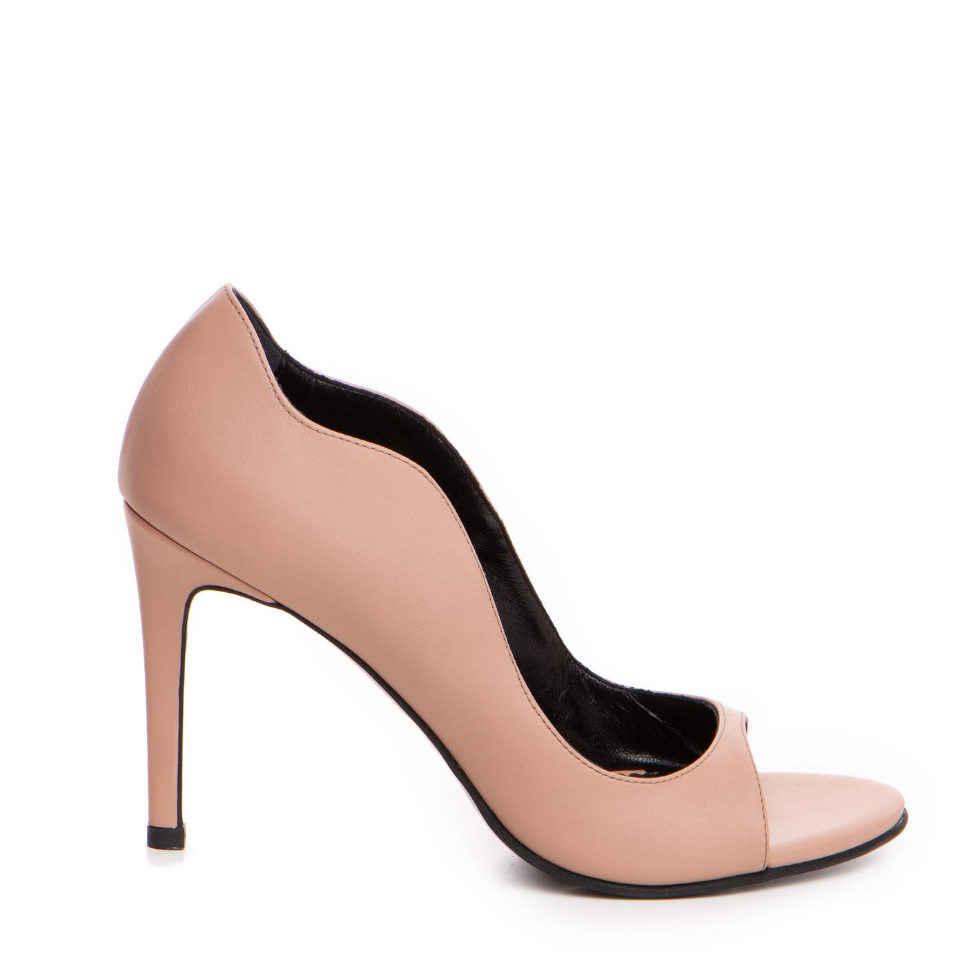 Pantofi decupati dama Guban model 1464 nappa nude