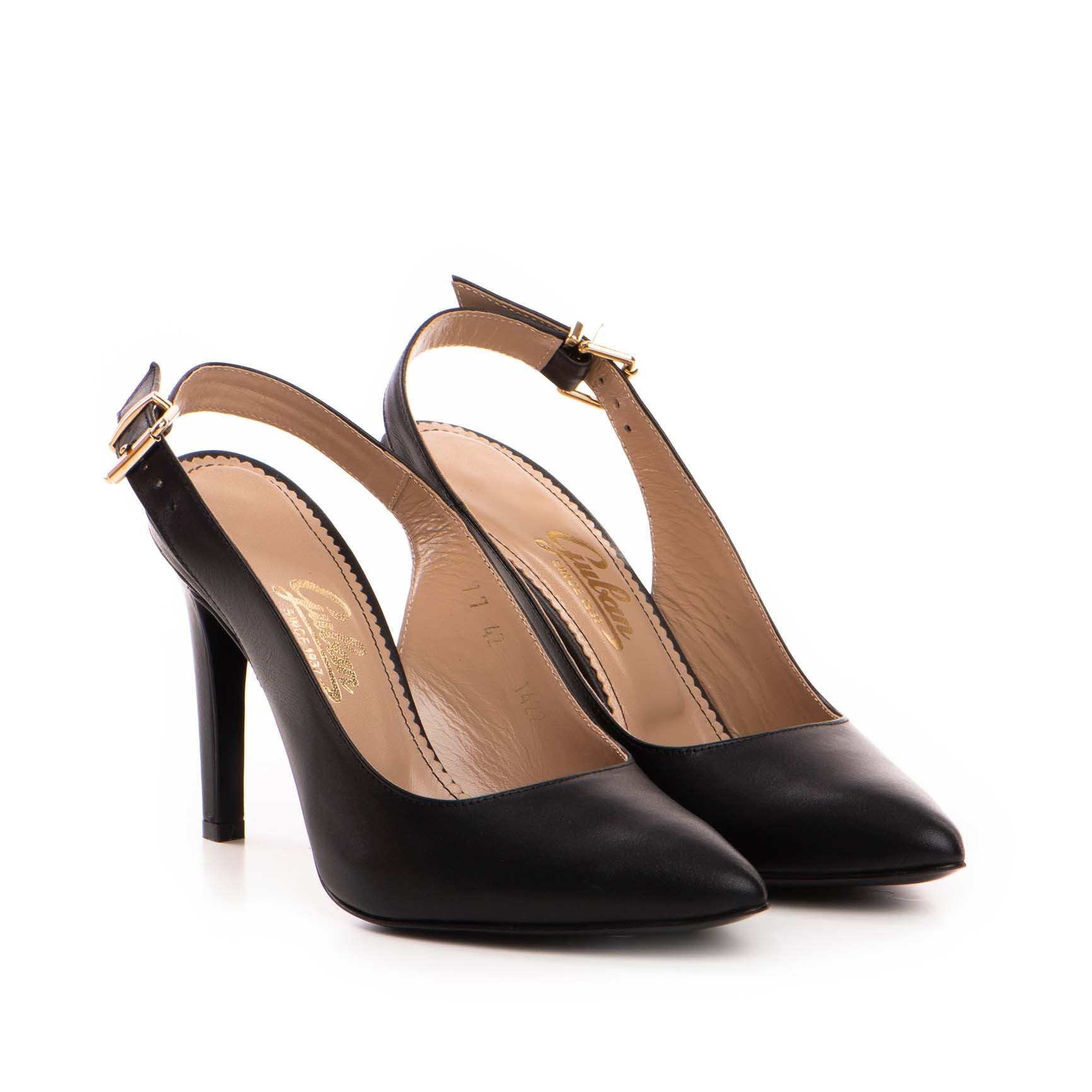 Pantofi dama Guban model 1422 nappa negru