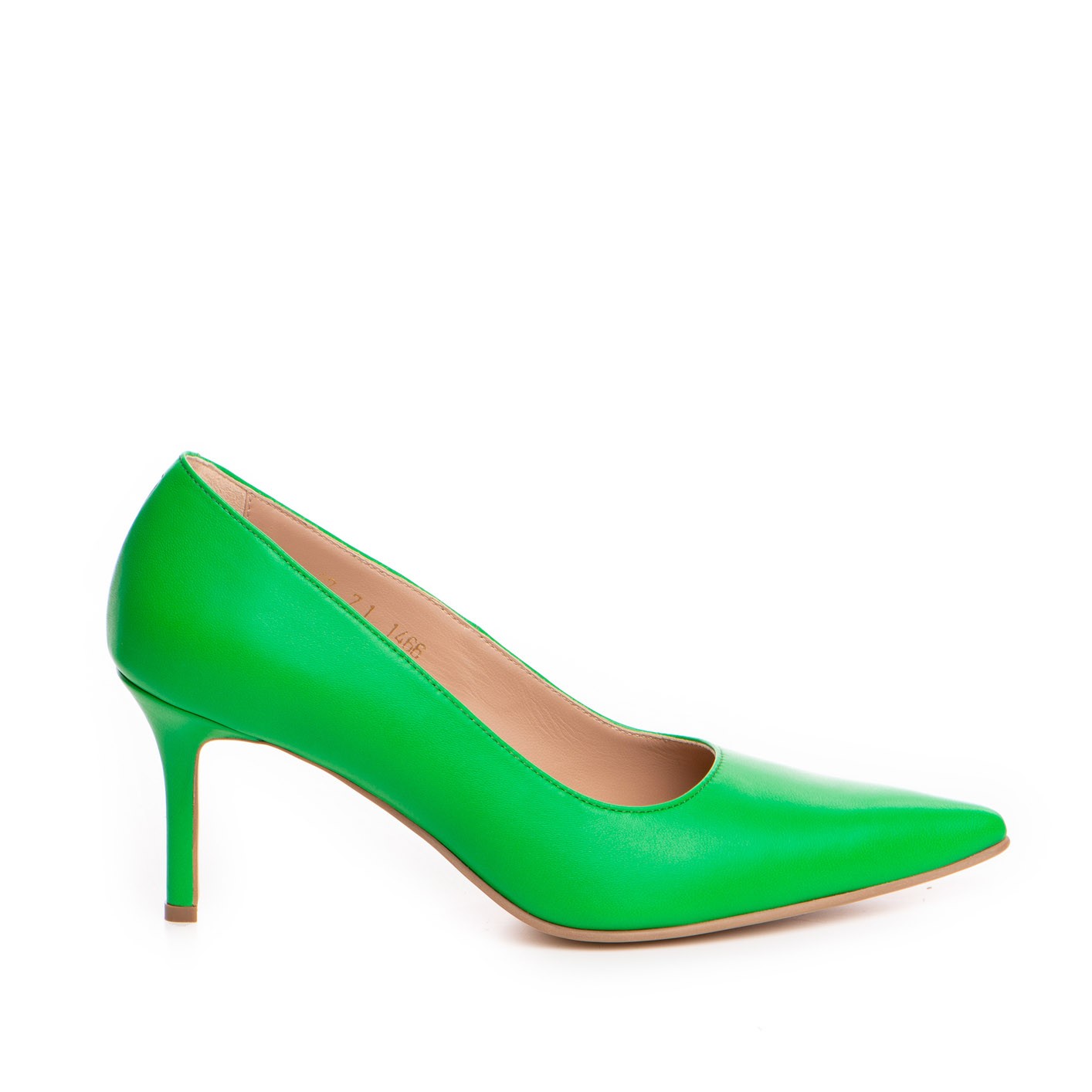 Pantofi dama Guban model 1466 piele nappa verde