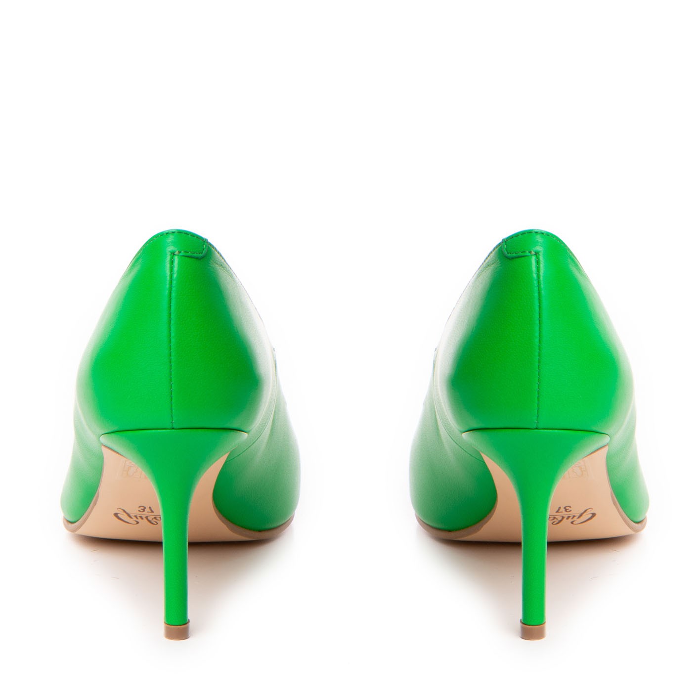 Pantofi dama Guban model 1466 piele nappa verde