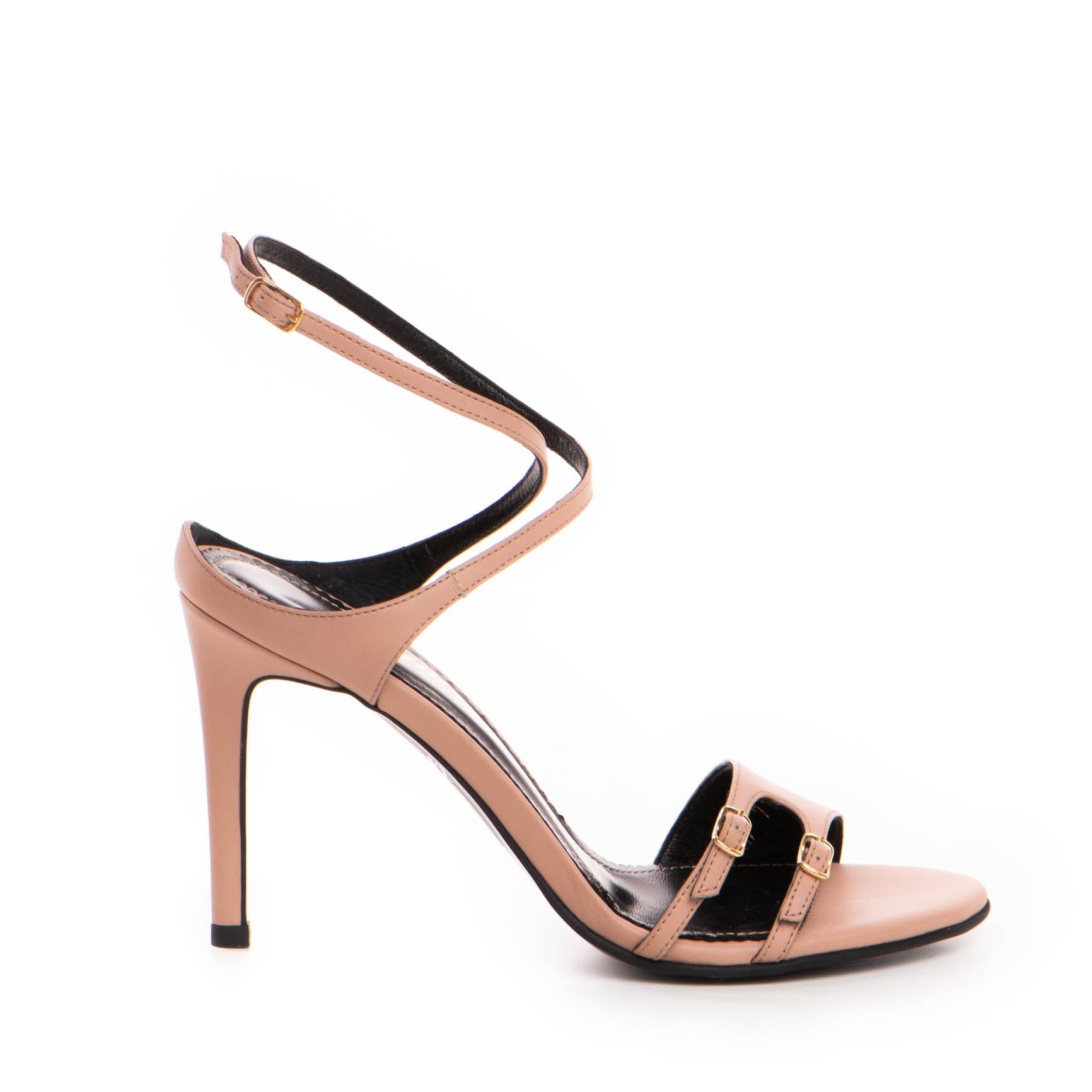 Sandale decupate dama Guban model 3630 nappa nude