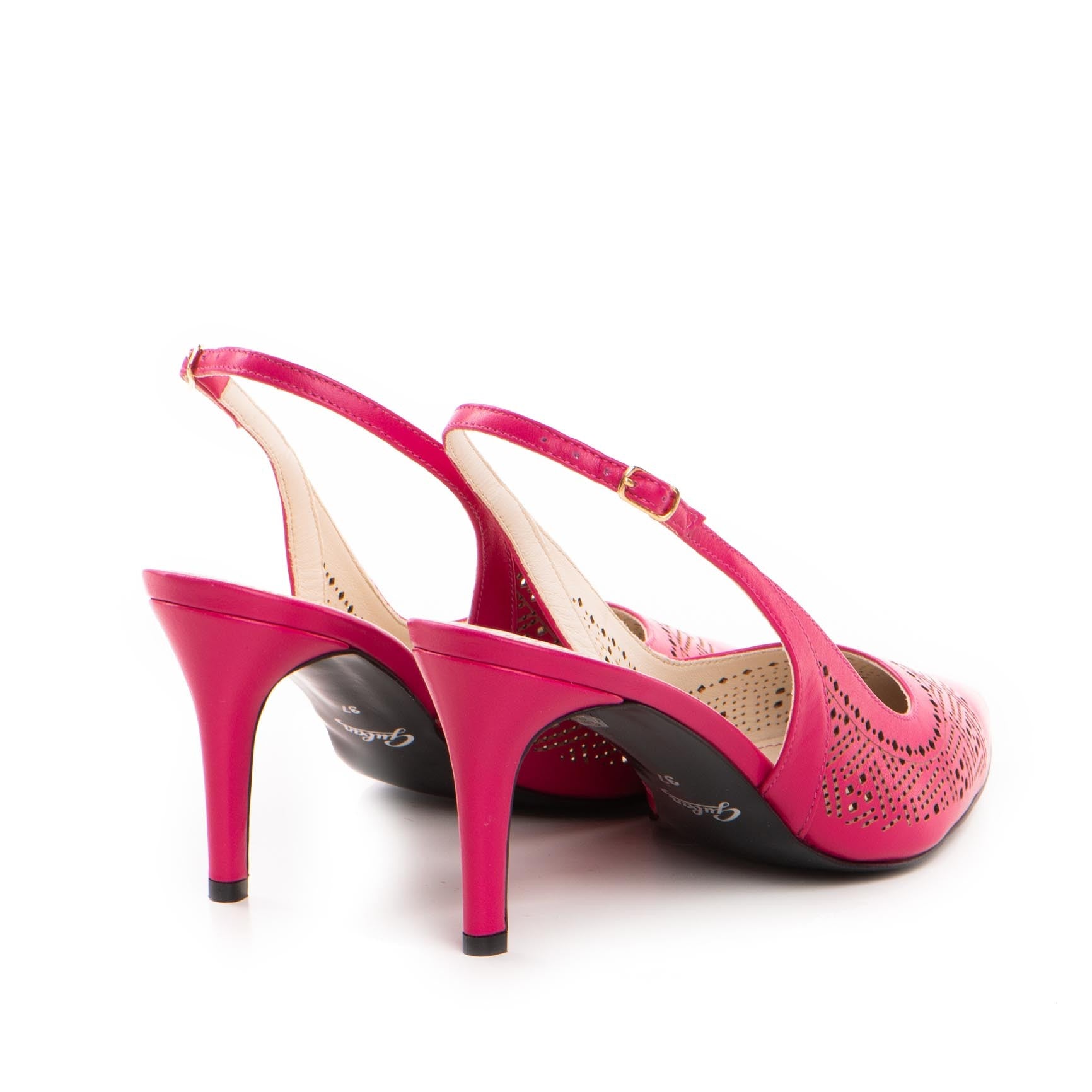 Pantofi dama Guban model 1461 piele nappa magenta